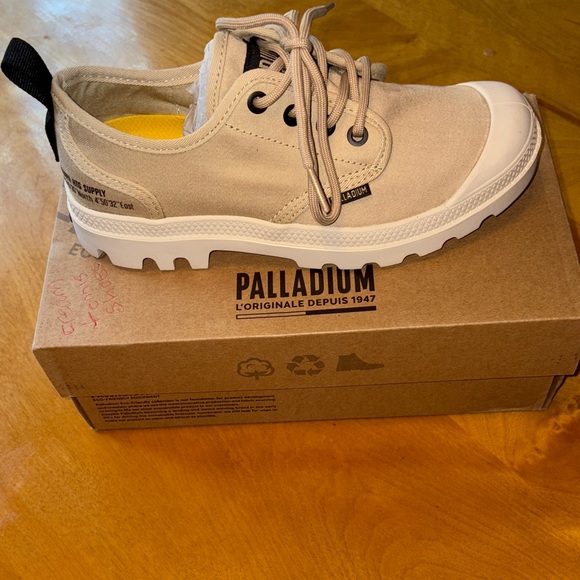 Palladium Shoes - Palladium Beige Canvas Sneakers
